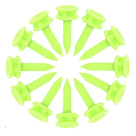 JFGDVW 100 Pcs Small Golf Tees Plastic, Small Green Golf Tees, Highly Visible Bright Colors,Reusable Castle Tees,For Golf Enthusiast Gift (Green)