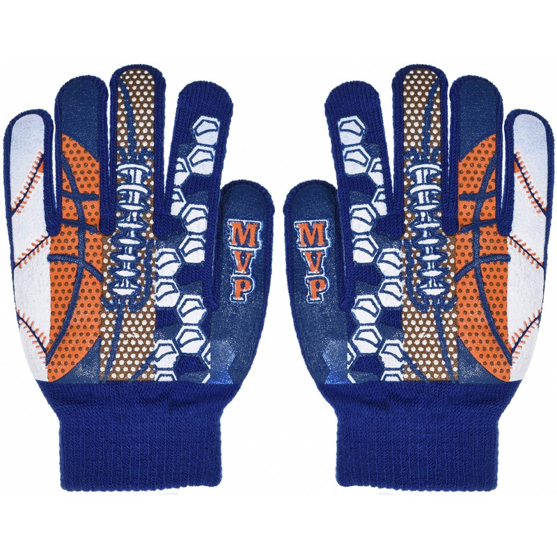 Polar Boys MVP Sports Warm Knit Glove, B6b1567 Blue, OSFM