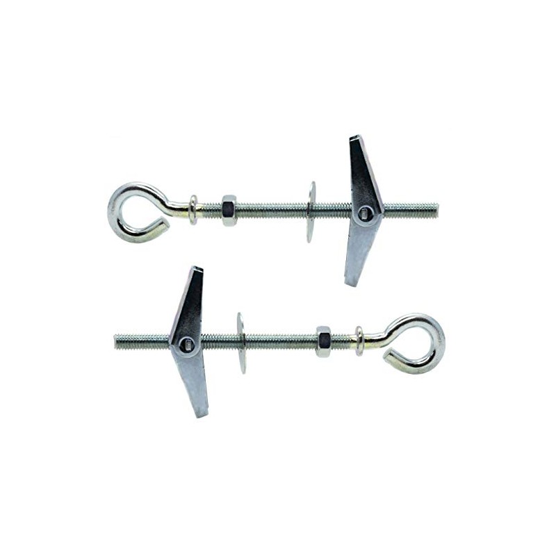 M6 x 80mm Butterfly Anchors Spring Toggles with Closed Hook