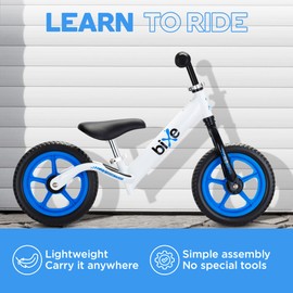 Bixe Balance Bike for Kids and Toddlers, No Pedal Toddler Bike for 2, 3, 4, 5 Year Old, Blue | Aluminum, Lightweight, 4LBS, Sport Training Bicycle