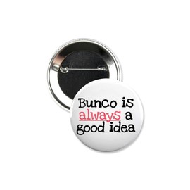 5 Pack - Crazy Bunco Game Night Pinback Buttons - 2.25 Inch