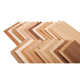 Wood ID Kit & 25-Piece North American Veneer Sample Pack - 4" x 9" by Sauers