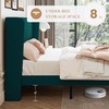 SHA CERLIN Full Size Velvet Bed Frame with Vertical Channel