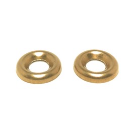 #10 Solid Brass Finishing Washers Cup Washers Countersunk (100 Pieces)