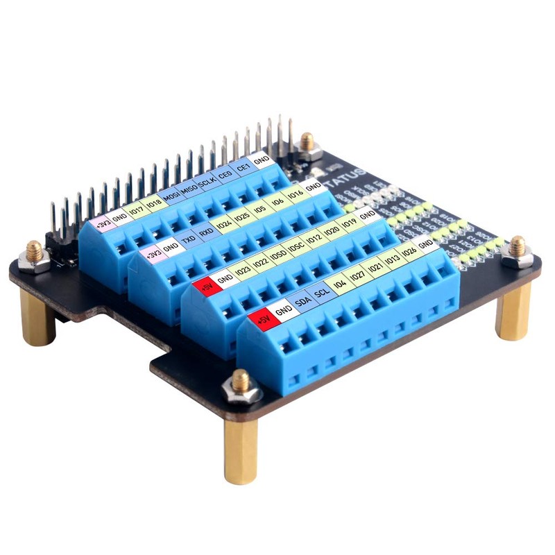 GeeekPi Raspberry Pi GPIO Screw Terminal Block Breakout Board HAT
