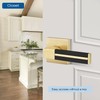EHOMEWARE 5 Pack Gold Door Handles, Privacy Door Levers for