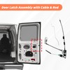 Blycorul Rear Door Latch Assembly with Cable & Rod, Right