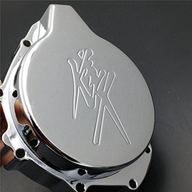 XKMT-Chromed Engine Stator Cover Compatible With Suzuki Hayabusa Gsxr1300 1998-2012 Black Left Side [B00YWCAJFS]