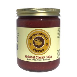 Original Cherry Salsa by Brownwood Acres (Original) - Handcrafted in Michigan's Cherry Capital - (19 Ounce) Jar