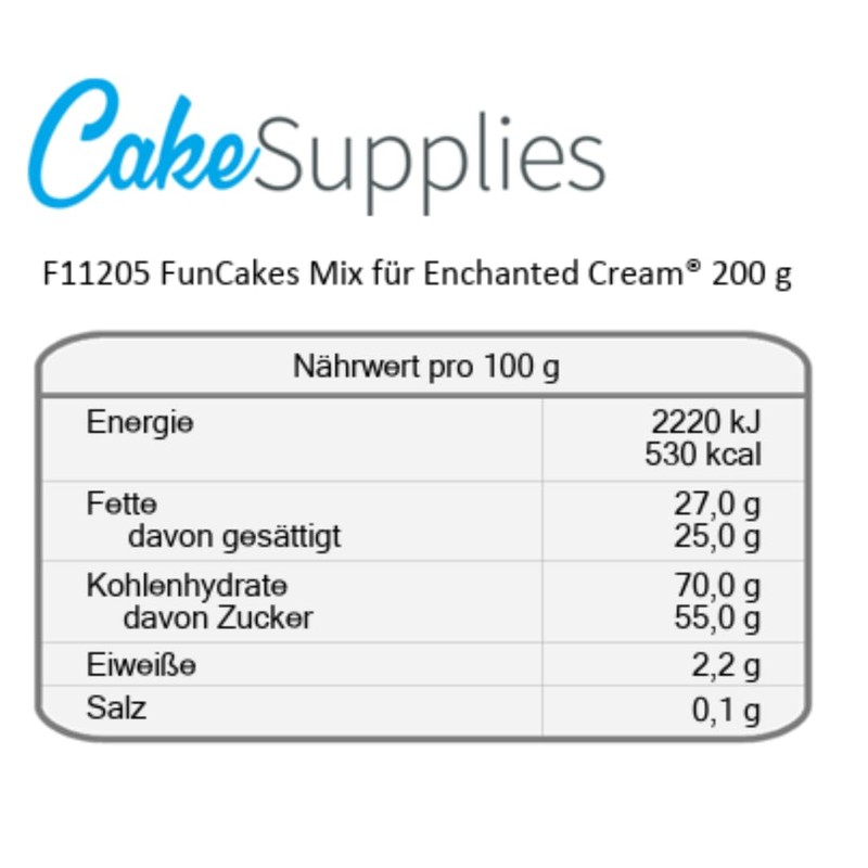 FunCakes Mix per Enchanted Cream: Crema Bianca come la neve