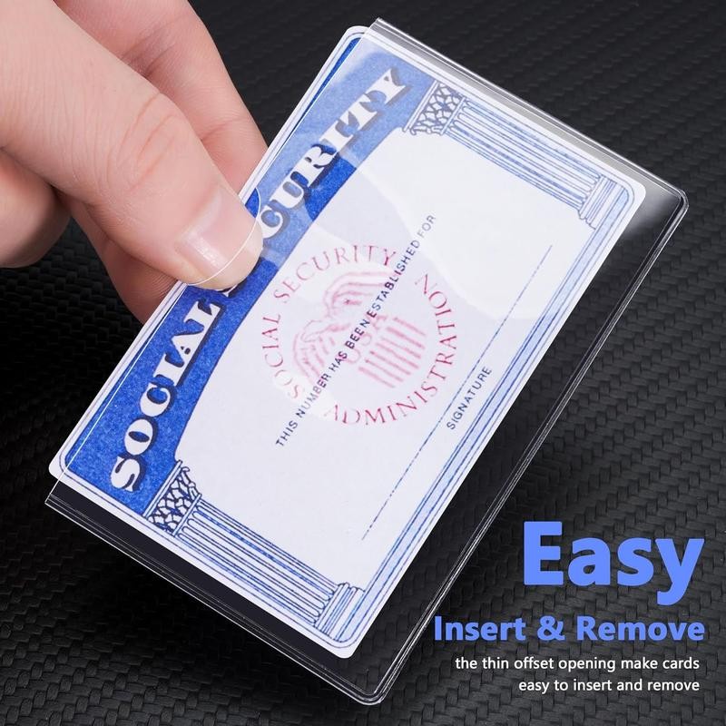 6 Pack Card Protector Social Security, Medicare, Credit & Driver's