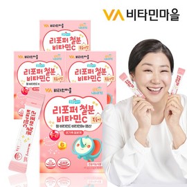 Vitamin Village 금쪽같은내새끼 리포퍼 철분 비타민C 복숭아맛 총120포 4개월분 Precious My Baby Re-fur Ferrous Iron Vitamin C Peach Flavor Total 120 Packs, 4 Months Supply