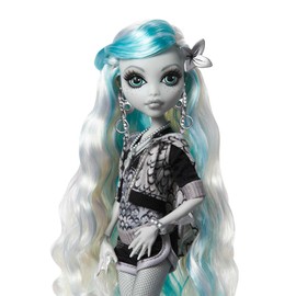 Monster High Doll, Lagoona Blue in Black and White, Reel Drama Collector, Doll-Size and Life-Size Posters, Horror Flick Theme, Toys and Gifts, HKN30