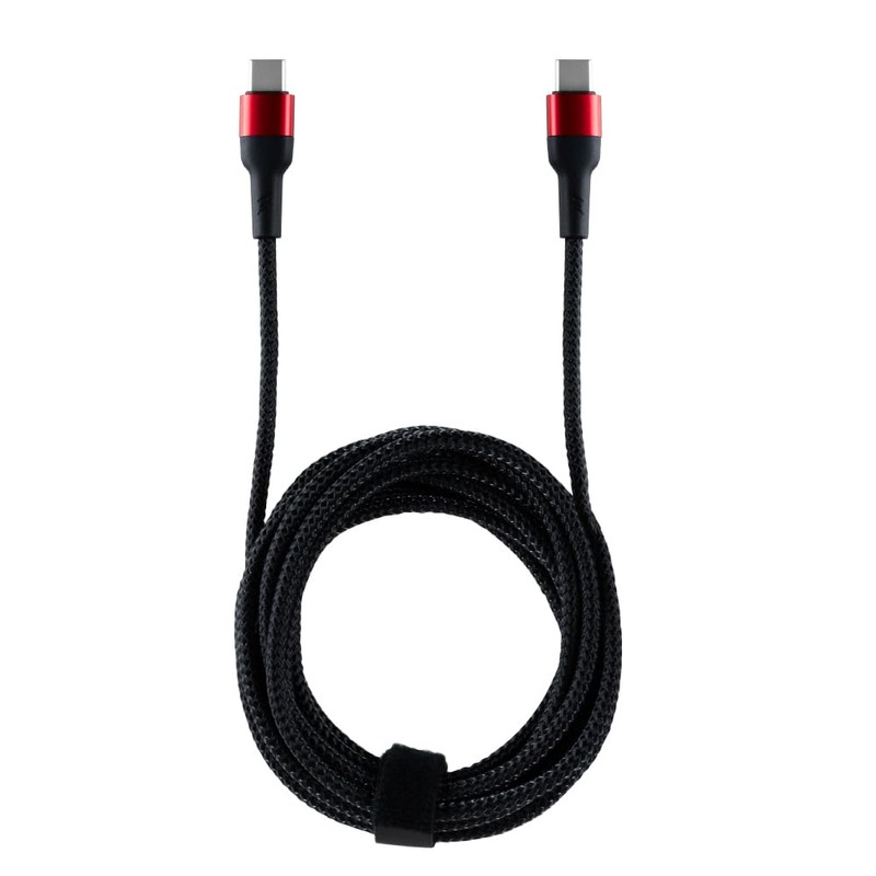 アンサー Switch2用 USB Type-C ストロングケーブル 2ｍ ブラック/レッド ANS-SW175BR