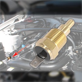 X AUTOHAUX Car Radiator Fan Thermal Switch 3/8 Inch NPT 150 Degree to 135 Degree Off