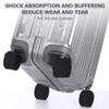 SHINETEC Luggage Suitcase Wheel Cover Socks - Noise-Reducing & Anti-Scratch