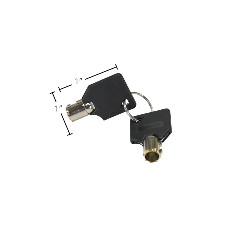 Vestil PARK-P-108-FD-KEY Factory Fabricated Pair of Replacement Keys for Park-P