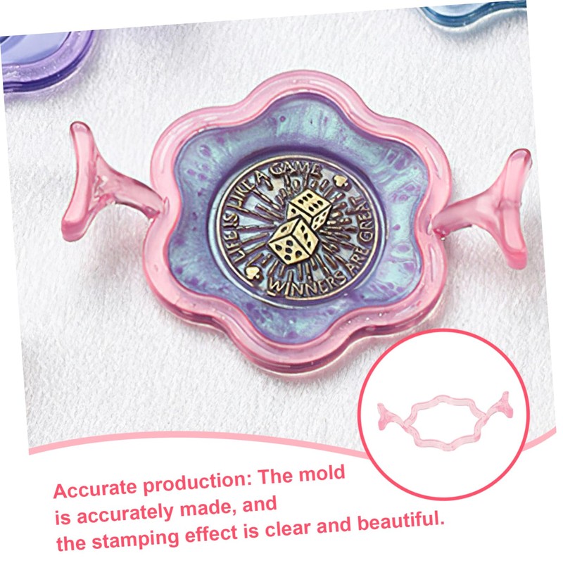 TEHAUX Elegant Wax Seal Stamps Molds Plastic DIY Molds for