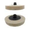 Tiardey 21 x 2 inch compressed wool fabric polishing discs