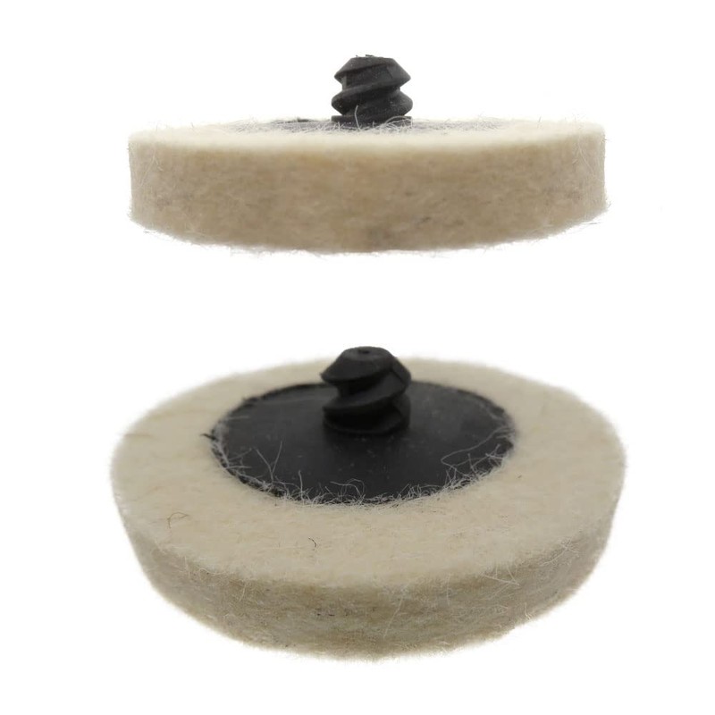Tiardey 21 x 2 inch compressed wool fabric polishing discs