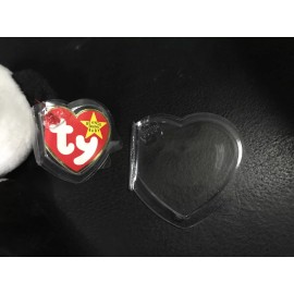 BTP MITCHELL ENTERPRISES USA MADE #50 NEW Original BTP Large Hearts / TY  Plush Tag Protectors/ Manufacture Direct