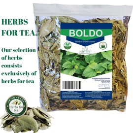 Gabio Green Boldo Dried Leaves, (3oz/85 GR) whole Boldo Leaf, 100% Natural Detox, Hojas De Boldo, Peumus Boldus Herbal Tea, Boldo Tea, Packaged in The USA (3oz)