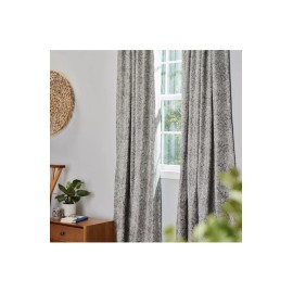 Origin21 84-in Grey Room Darkening Thermal Lined Back Tab Single Curtain Panel