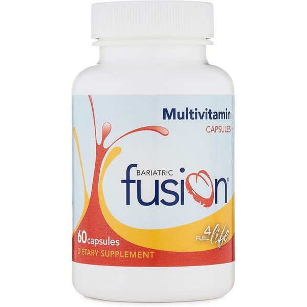 Bariatric Fusion Bariatric Multivitamin Capsules Without Iron for Post Bariatric Surgery Patients Including Gastric Bypass and Sleeve Gastrectomy, 2 Capsules Daily, 180 Count, 3 Month Supply
