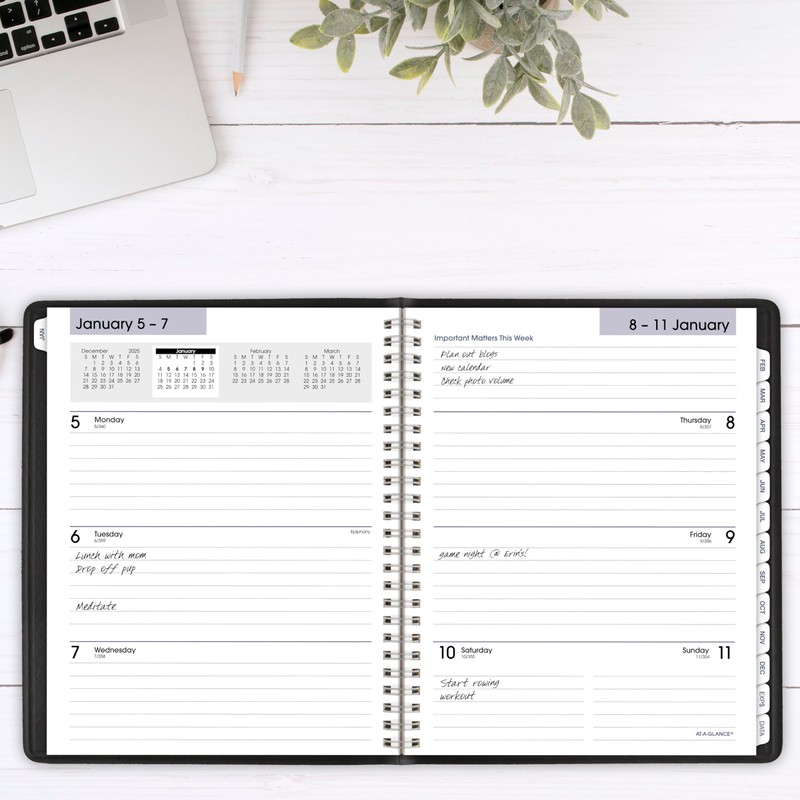 AT-A-GLANCE 2026 Planner, Weekly & Monthly, 7" x 8.75", Medium,