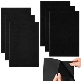 Pack of 6 20 x 30 cm Velcro for Sewing, Velcro Tape for Sewing, Velcro Tape Wide, Velcro for Sewing, Velcro for Fabric for Sewing