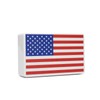 Hearty Trendy USA Flag Fashion Box Clutch Handbag Box Clutch