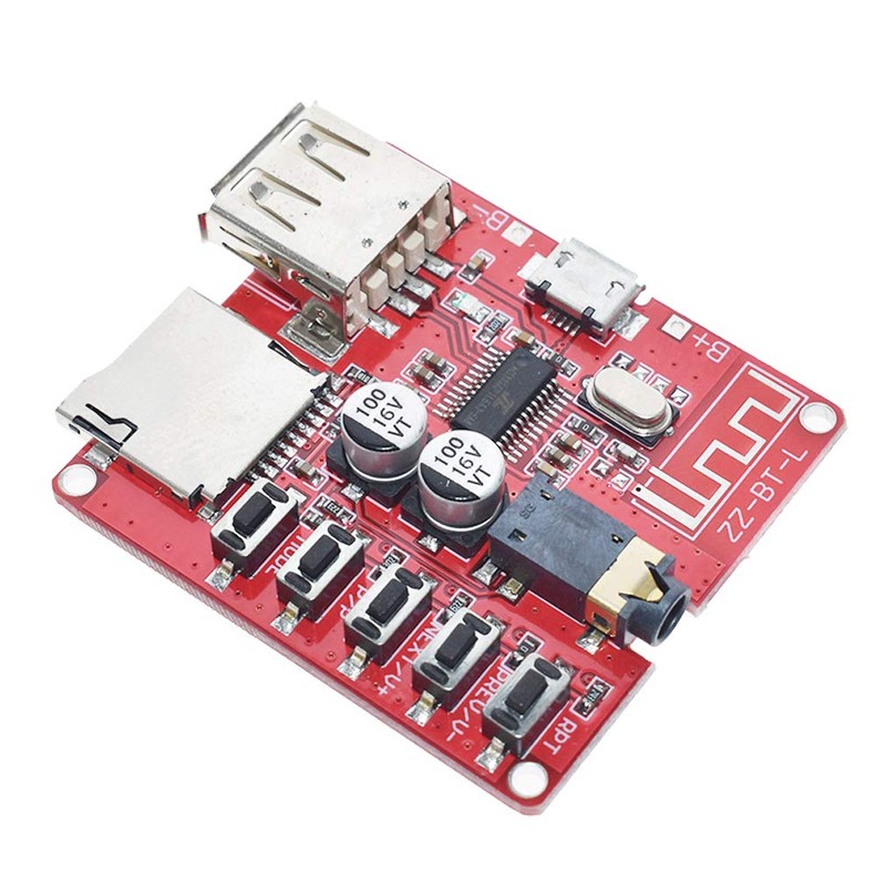 Hailege 2pcs MP3 Bluetooth Decoder Board Lossless Car Speaker Audio