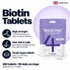 4 HER Biotin Hair Growth Supplement 10000 mcg Zinc &