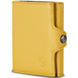 VON HEESEN Credit Card Holder Credit Card Holder, yellow, Without coin compartment