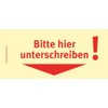 BIZSTIX® Business Sticky Notes "Bitte hier unterschreiben!"