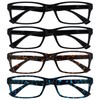 Die Lesebrille Unternehmen Schwarz Braun Blau Leser Wert 4er-Pack Designer