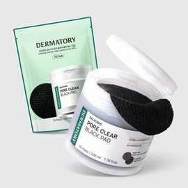 Dermatory Salicinic Pore Clear Black Pore Toner Pads 70-Sheet Special (+70-Sheet Refill), 2 Packs, 70 Packs / 더마토리 살리시닉 포어 클리어 블랙 모공 토너패드 70매 기획 (+70매 리필), 2개, 70개입