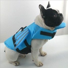 Keeming Dog Life Vest for Outdoor Pet Swimming Dog S/Blue