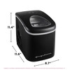 FRIGIDAIRE EFIC128AMZBLK Compact Countertop Ice Maker, 26 lb per Day,