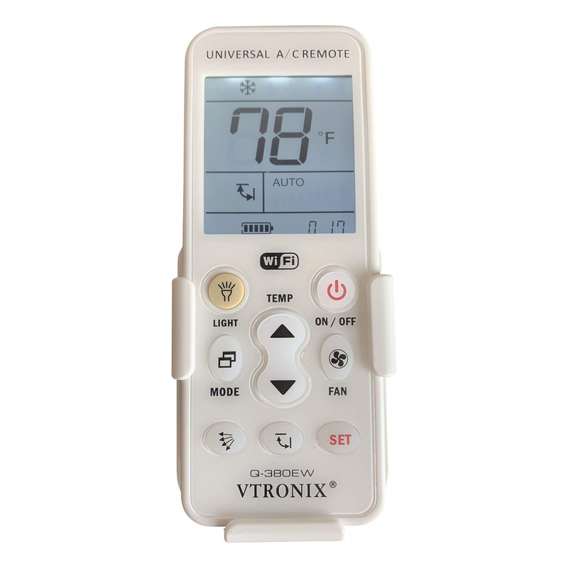 VTRONIX Q-380EW Universal Mini Split WiFi Compatible Remote with F