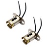 2 Pcs 1157 Bulb Sockets Holders, BAY15D 1157 Car Light