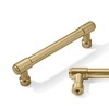 CABDM 10 Pack 4"(102mm) Champagne Bronze Cabinet Pulls Gold Drawer