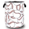 Personalize Baseball Laundry Basket Oxford Cloth Foldable Funny Laundry Hamper