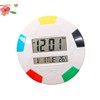 CORHAD Digital Hanging Clock with Temperature and Humidity Simple Round