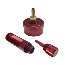 Extended Run Brass Hose Fitting Gas Cap Change Funnel Magnetic Oil Dipstick Red Kit - Fits for Honda EU3000i EU2000i EU1000i Generator