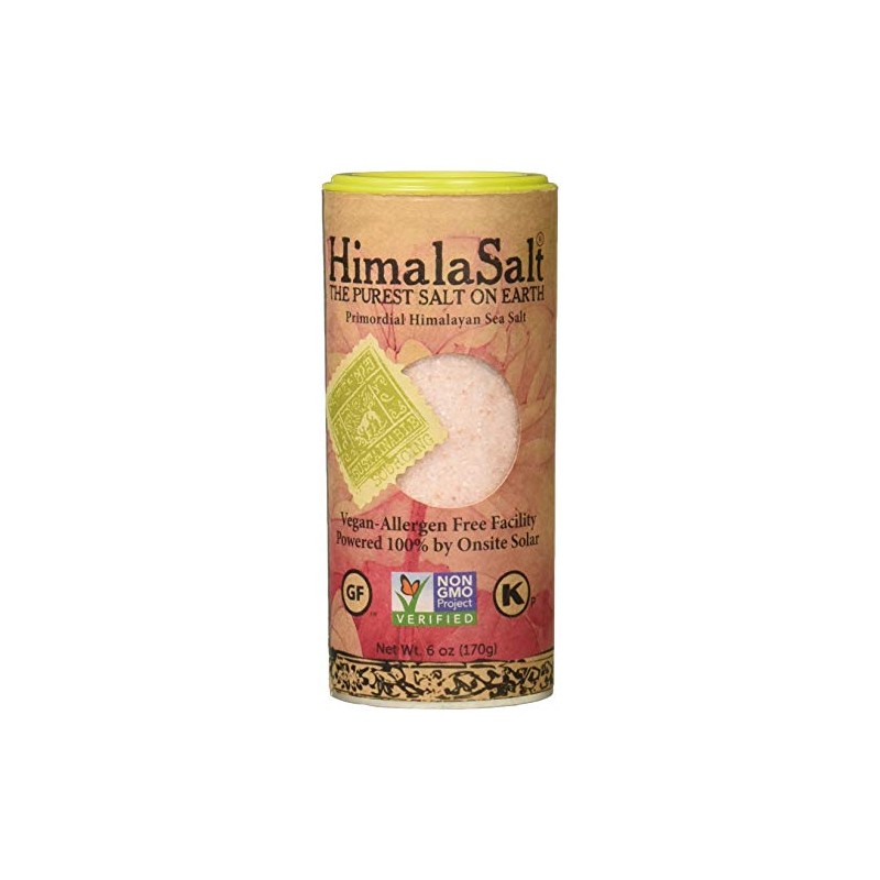 HimalaSalt Primordial Himalayan Sea Salt, Fine Grain Shaker, 6 Ounce