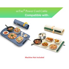 eeTao 6 Feet AC Power Cord Charging Cable Plug Lead Charger Compatible with KPPTYUM HCB6040 Food Warming Mat Electric Warming Tray Power Supply 110V-240V