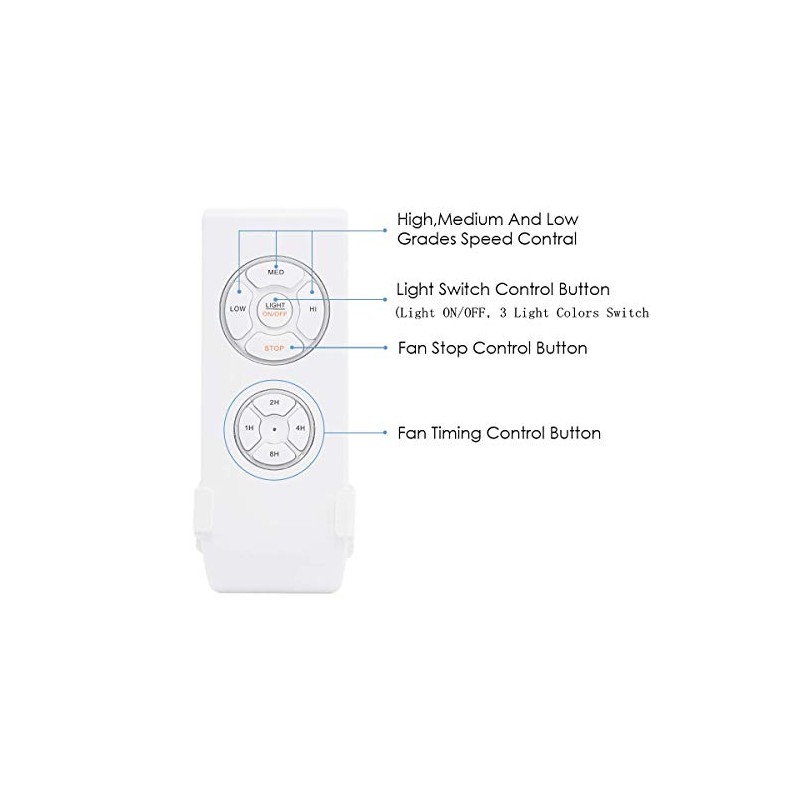 Fandian Universal Ceiling Fan Remote Control Kit with Light and