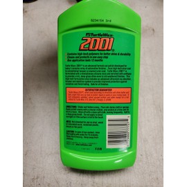 Turtle Wax VTG Turtle Wax Finish 2001 Car Polish HTF RARE 20oz Full Green Bottle Unused