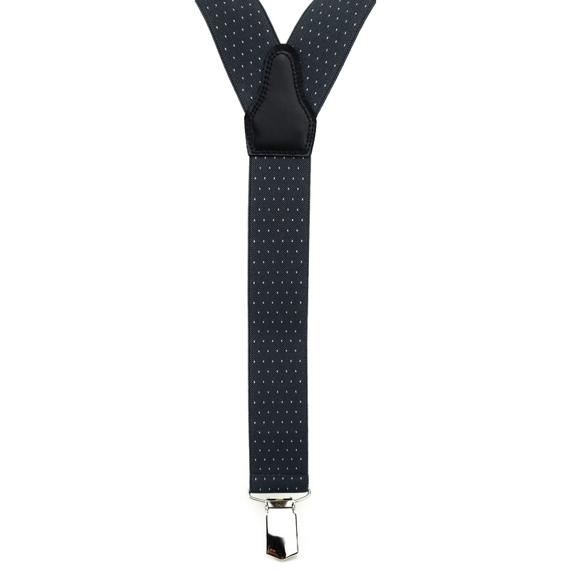 TigerTie Unisex Y-Shaped Braces with 3 Extra-Strong Clips, Colour with